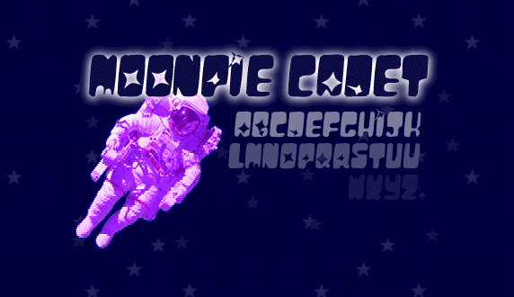 Moonpie Cadet Font Poster