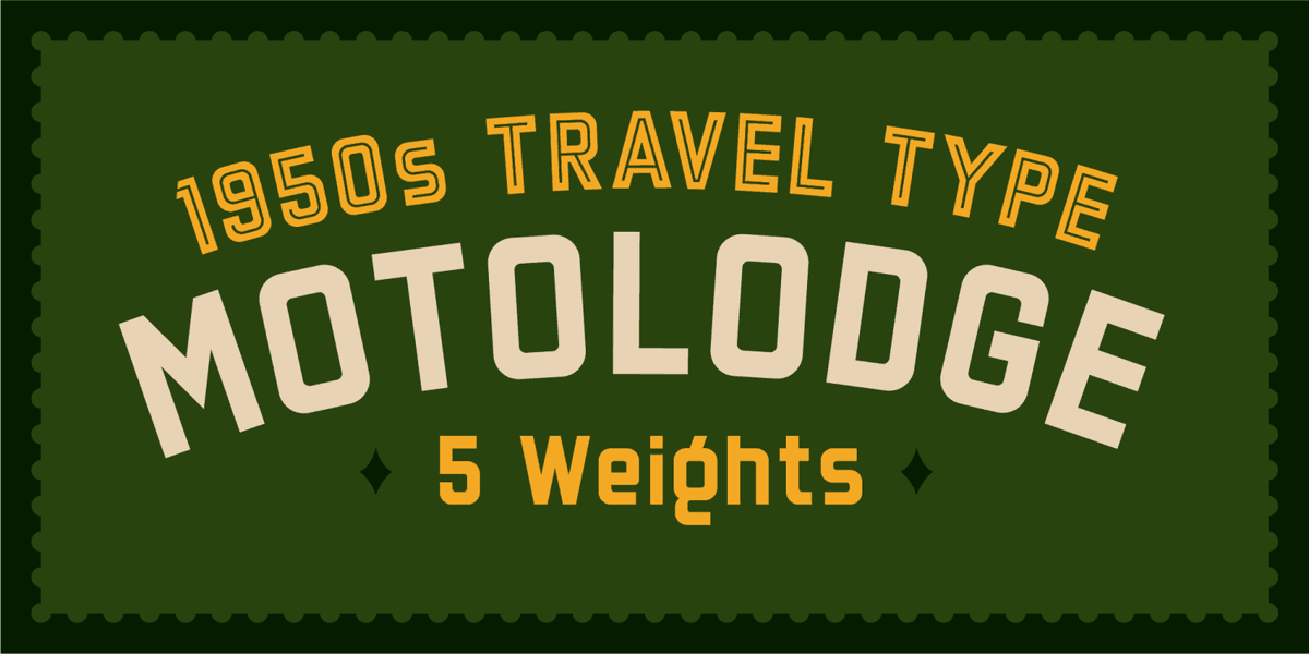 Motolodge Font Poster