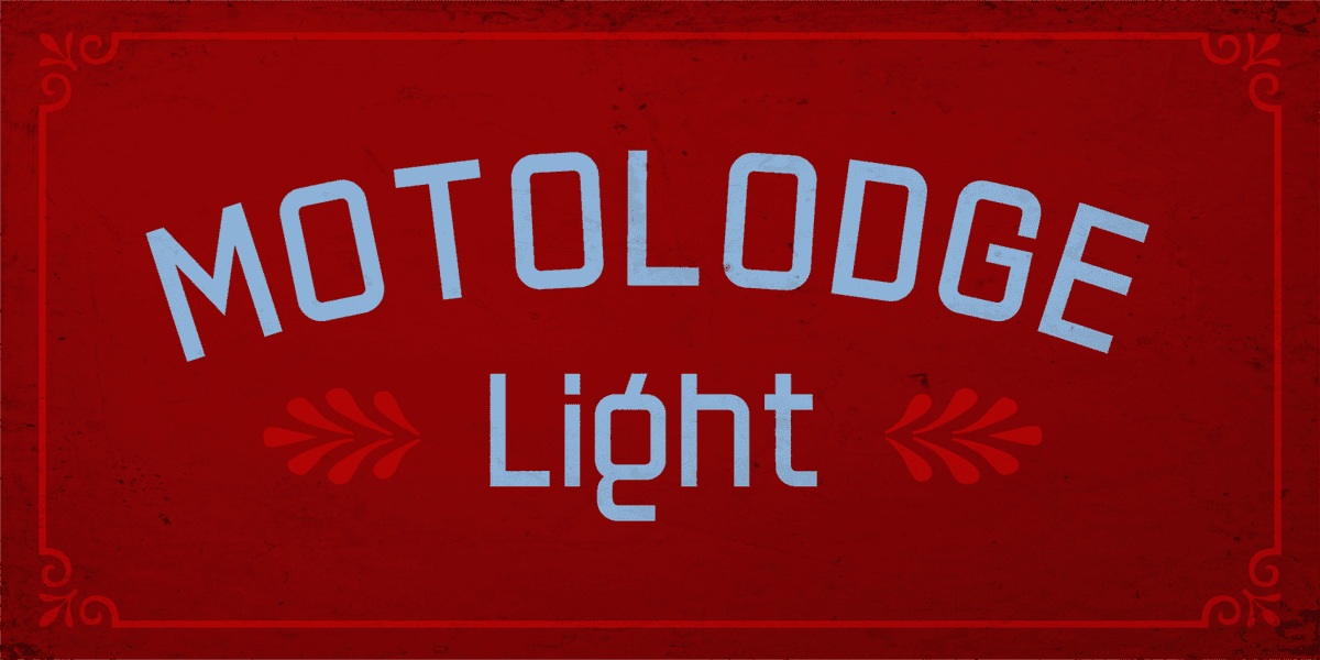Motolodge Font Poster
