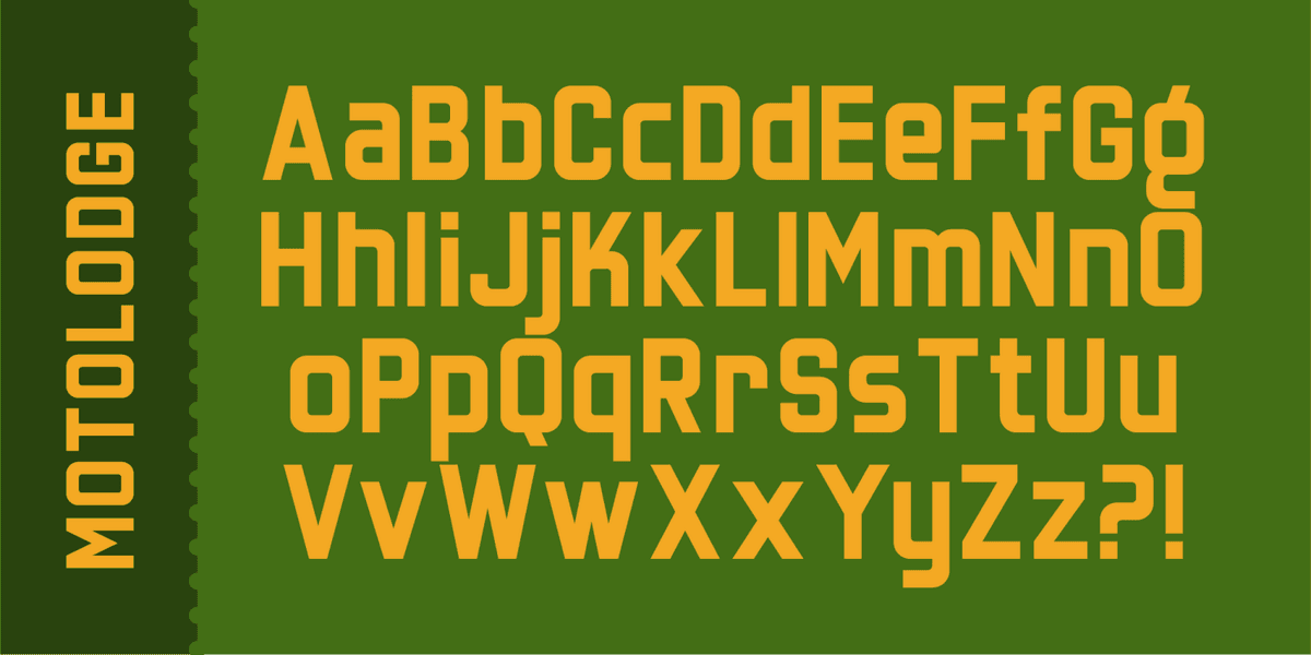 Motolodge Font Poster