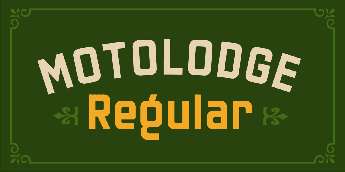 Motolodge Font Poster
