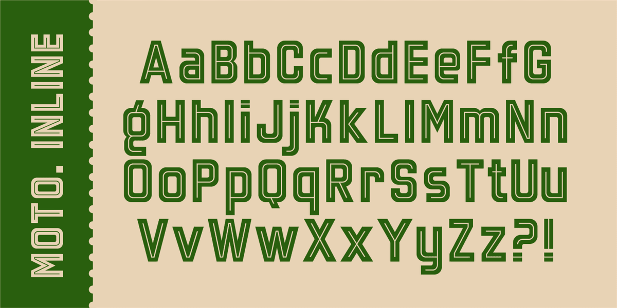 Motolodge Font Poster