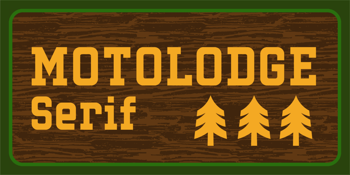 Motolodge Font Poster