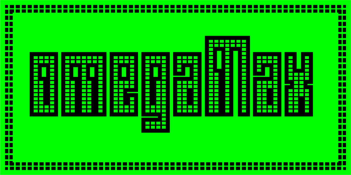 Omega Font Poster