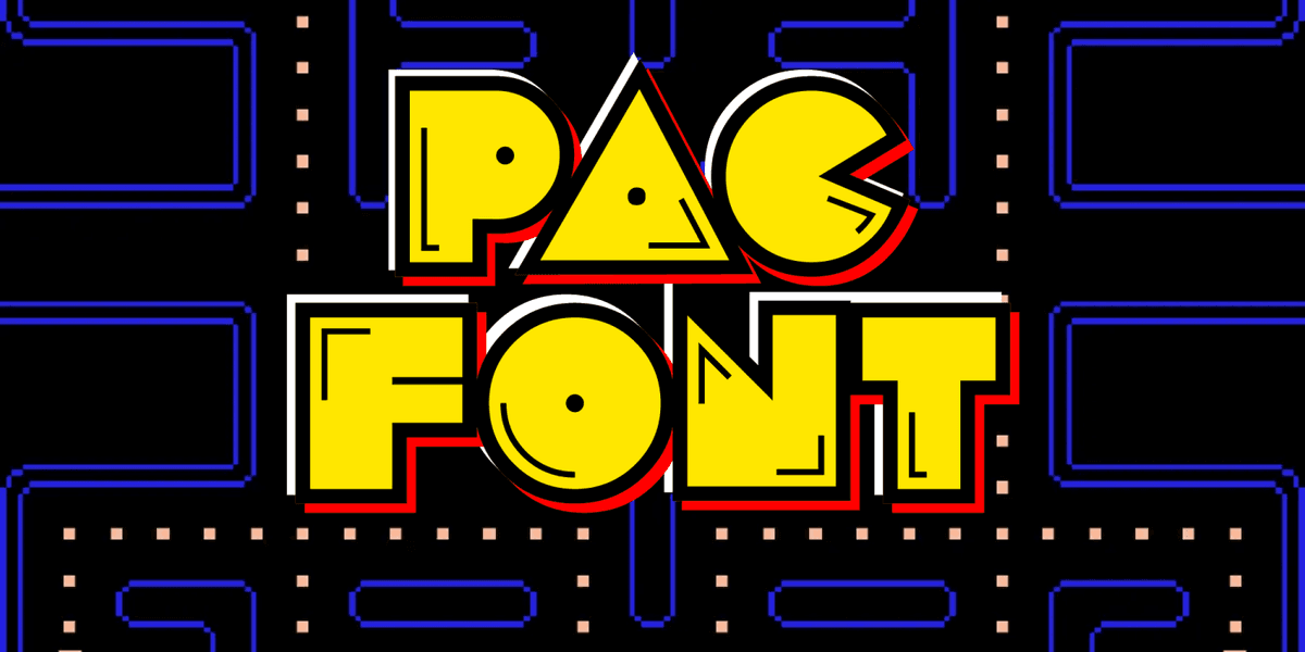 PacFont Font Poster