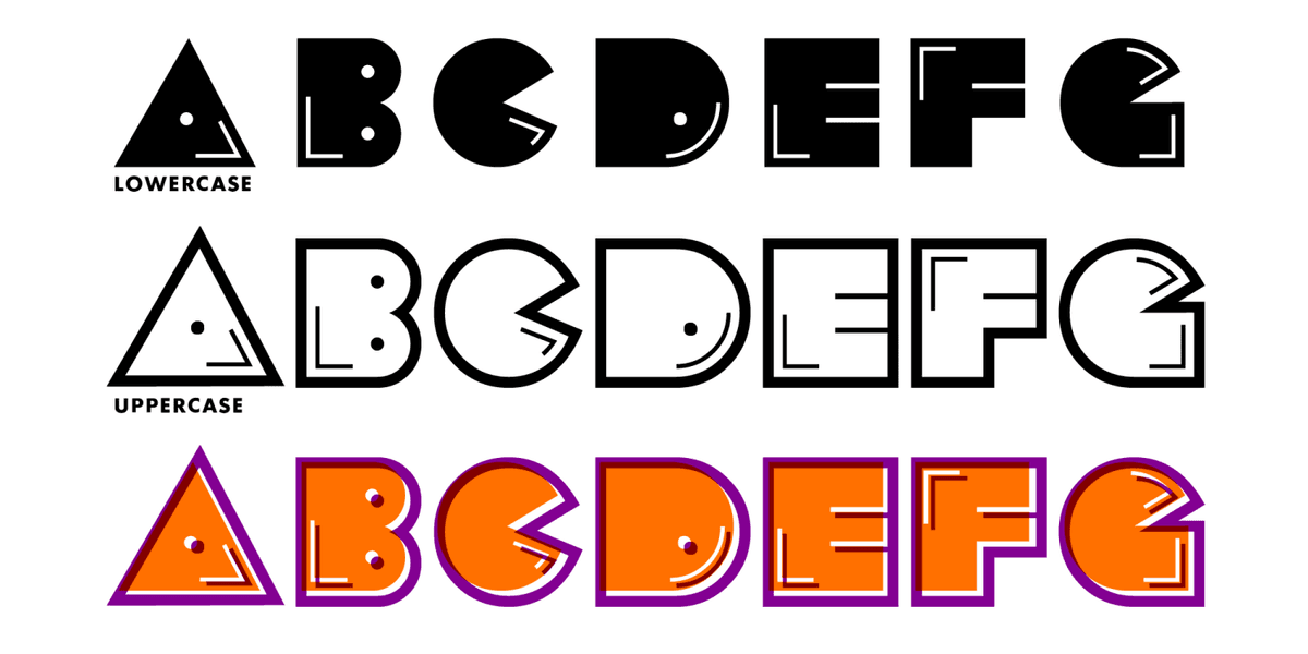 PacFont Font Poster