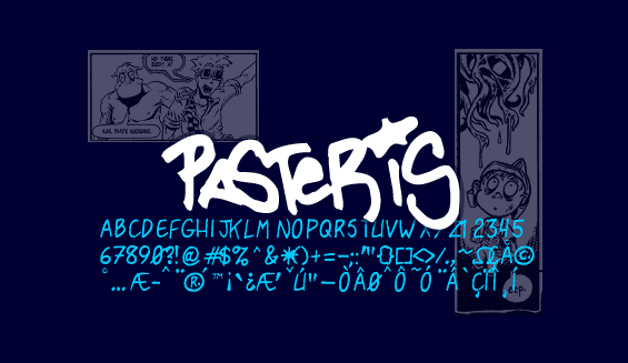 Pasteris Font Poster