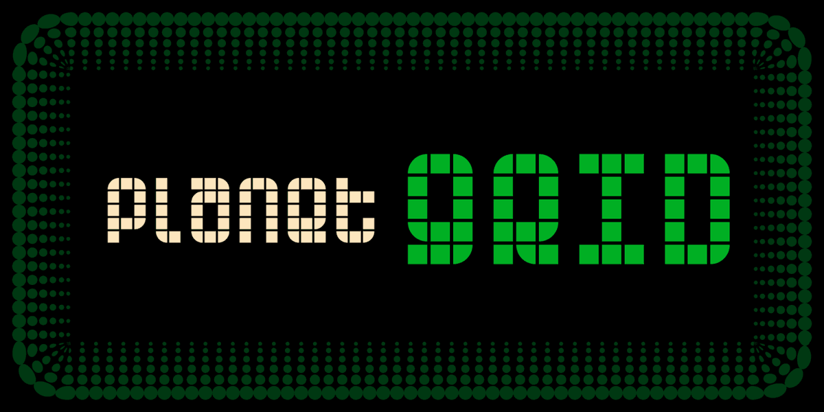 Planet Font Poster