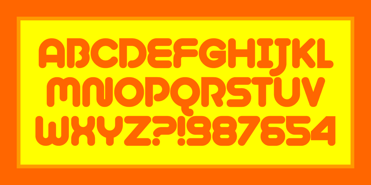Plush Regular Font Poster