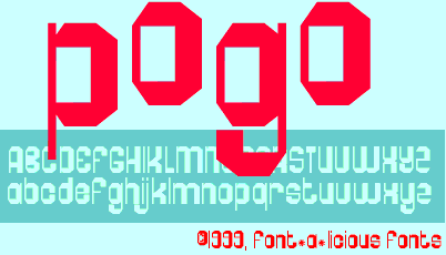 Pogo Font Poster
