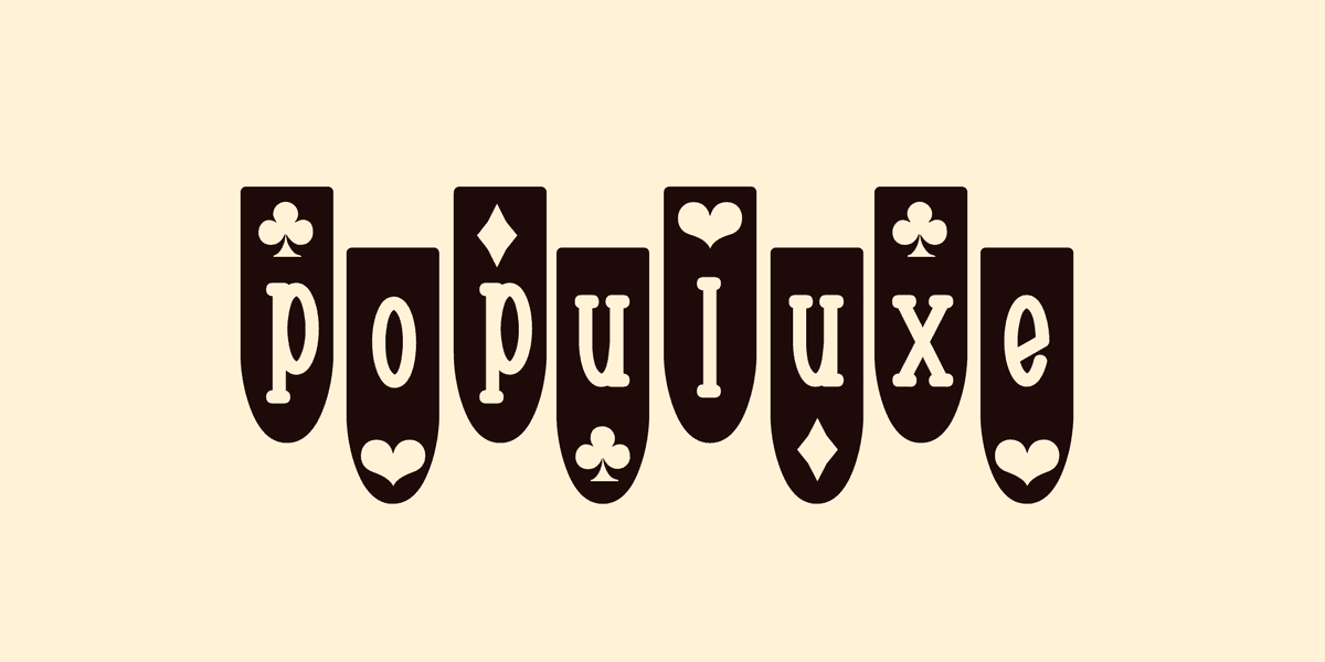 Populuxe Font Poster