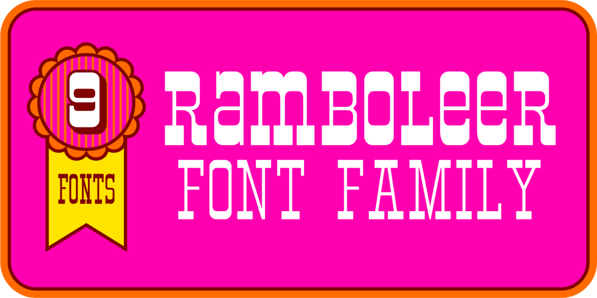 Ramboleer Font Poster
