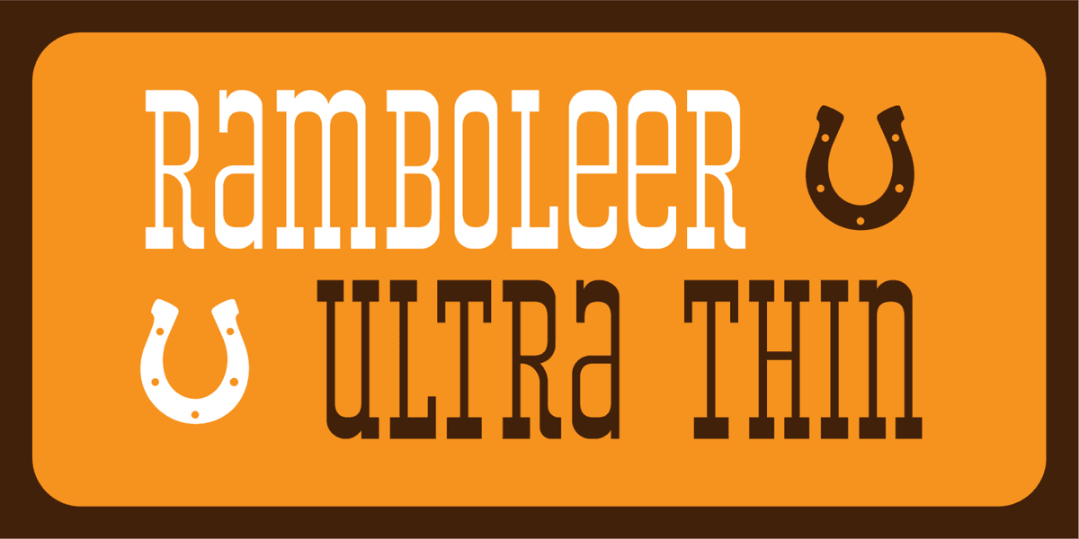 Ramboleer Font Poster
