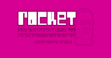 Rocket Font Poster
