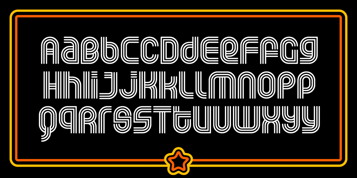 Rolloglide Font Poster