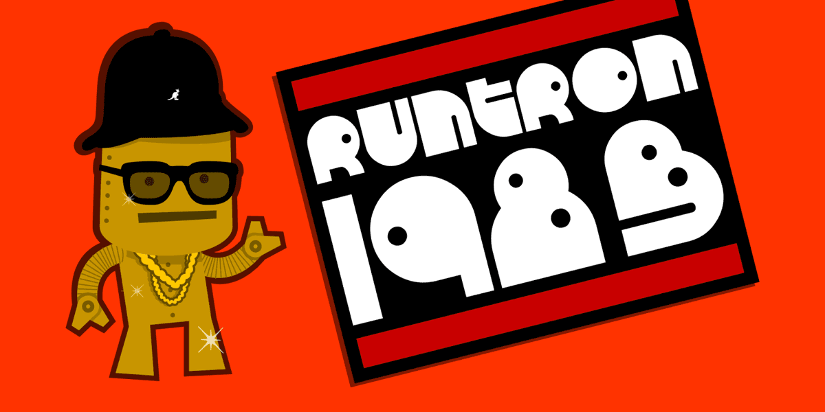 RunTron 1983 Font Poster
