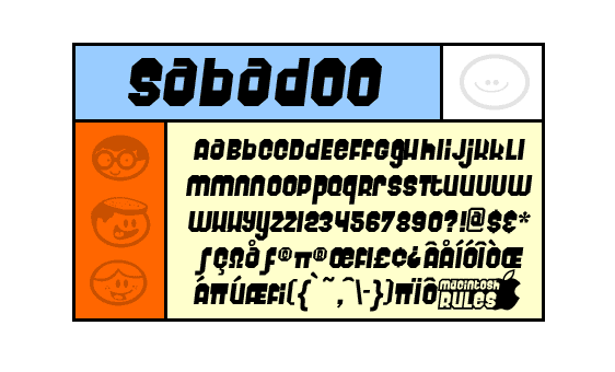 Sabadoo Font Poster