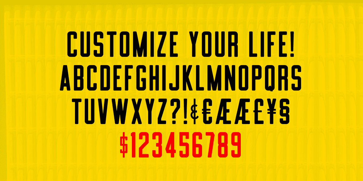 Skylite Font Poster