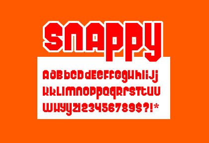Snappy Font Poster