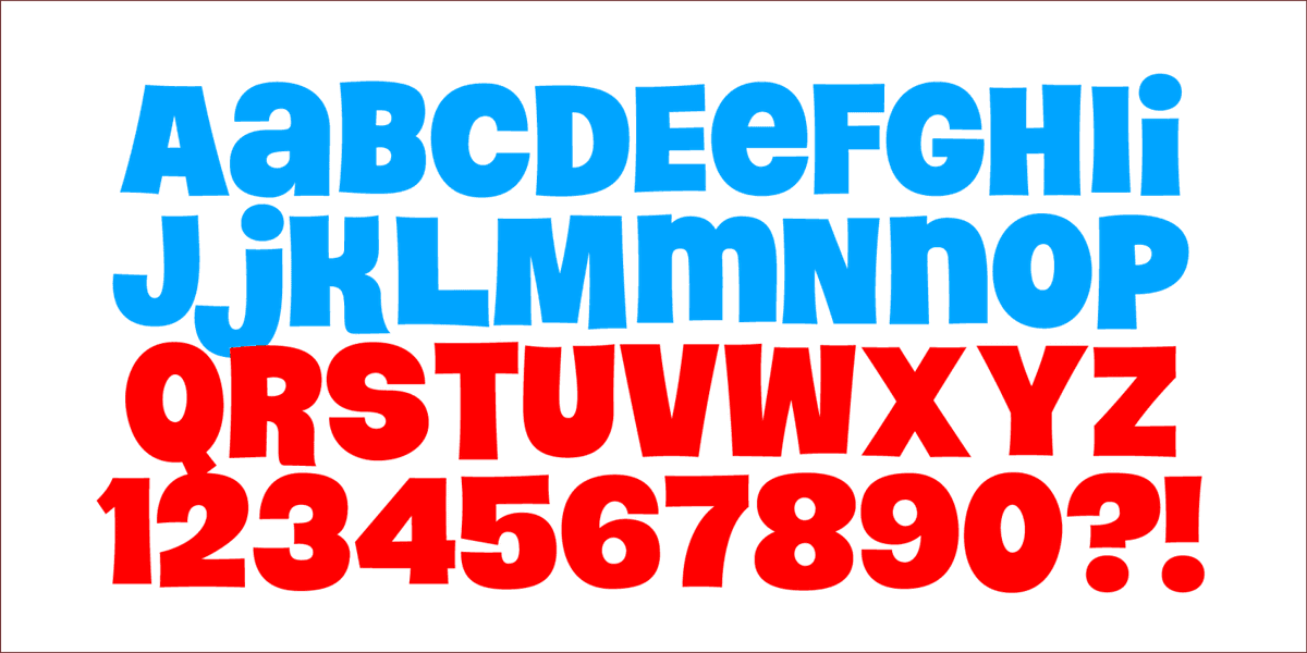 Sugar Bear Font Poster