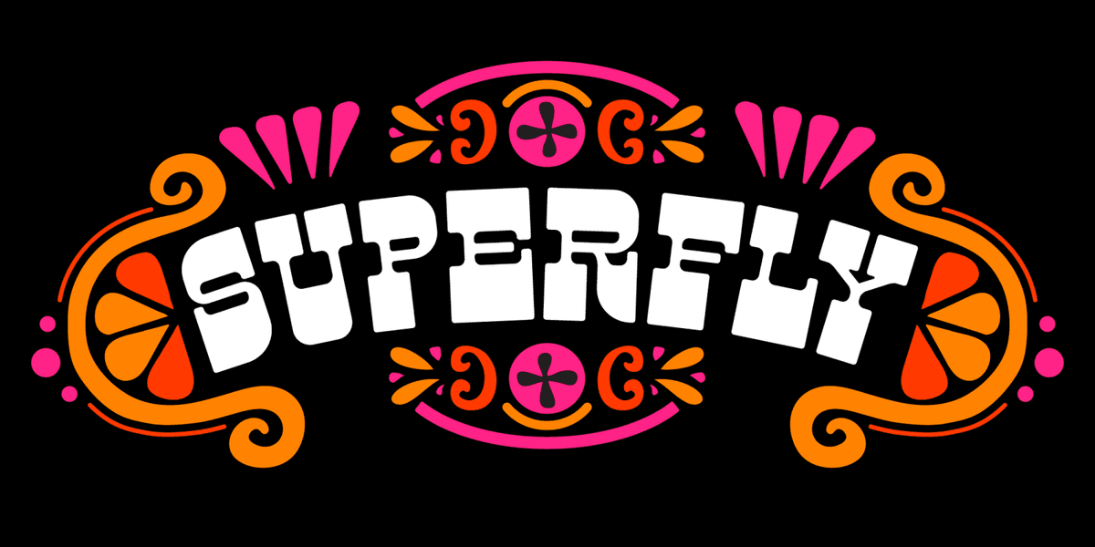 Superfly Font Poster