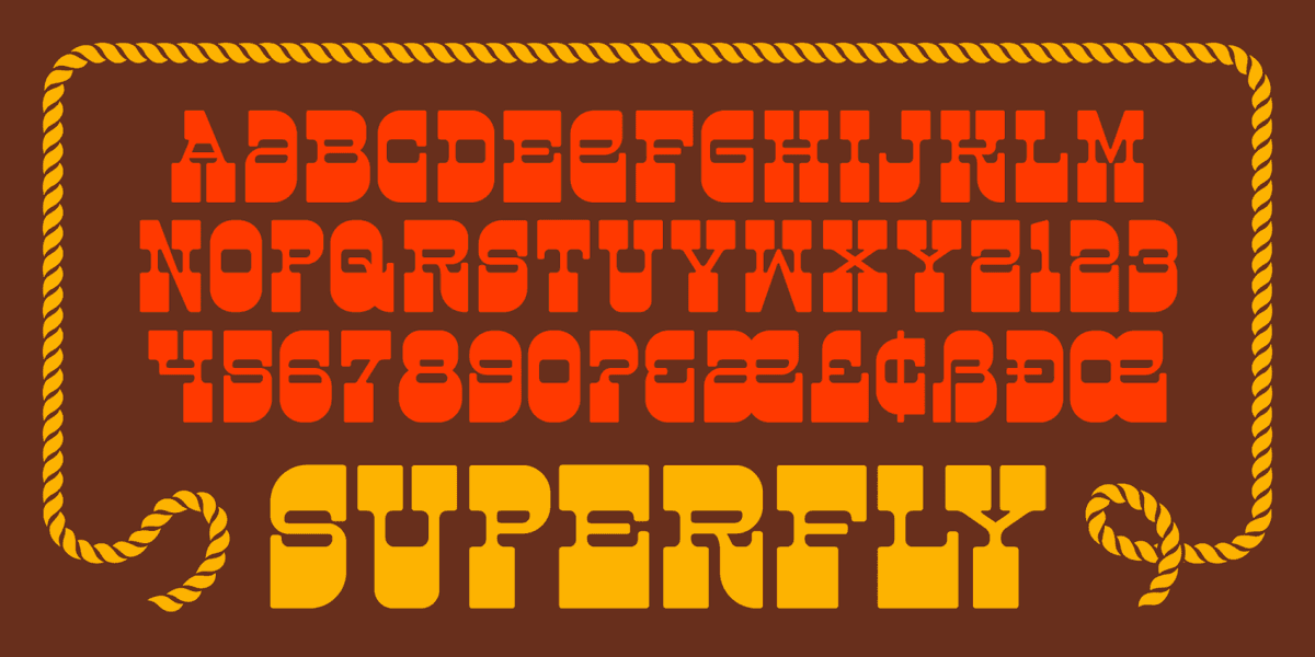 Superfly Font Poster