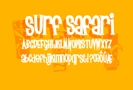 Surf Safari Font Poster