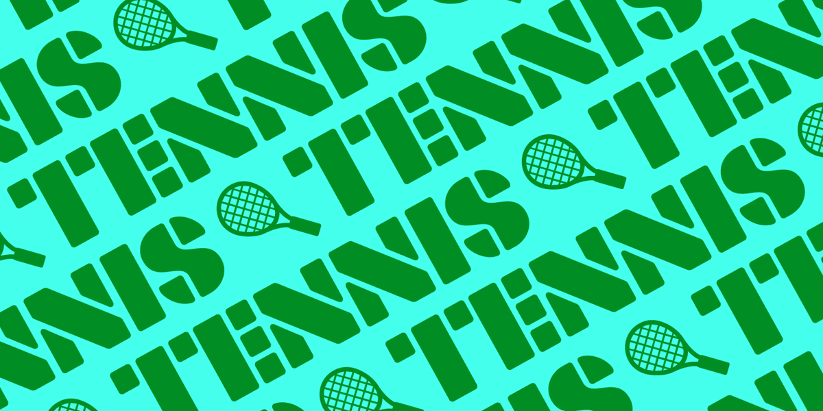 Tennis Font Poster