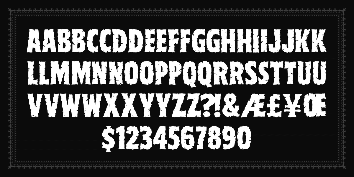 Thundor Font Poster