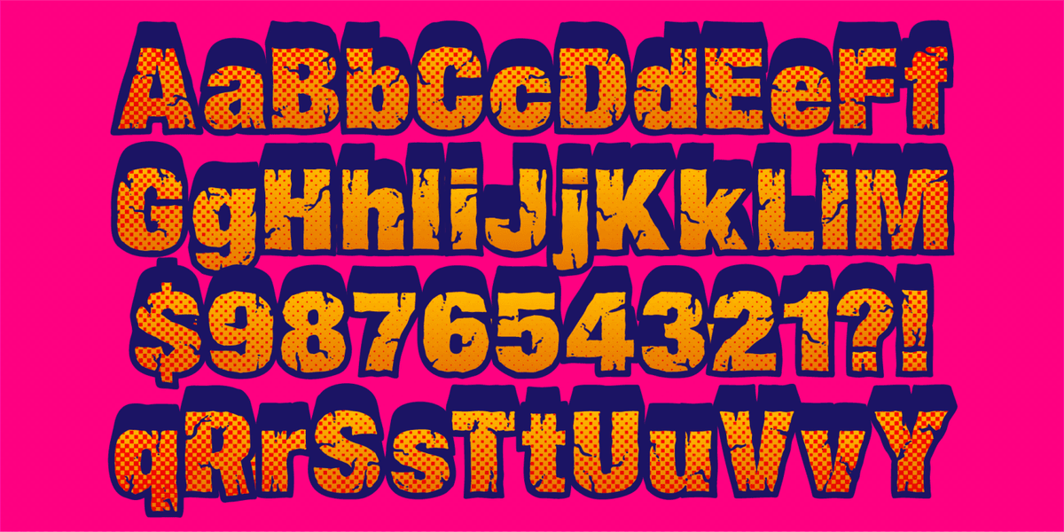 Thunk Font Poster