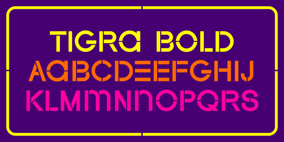 Tigra Font Poster