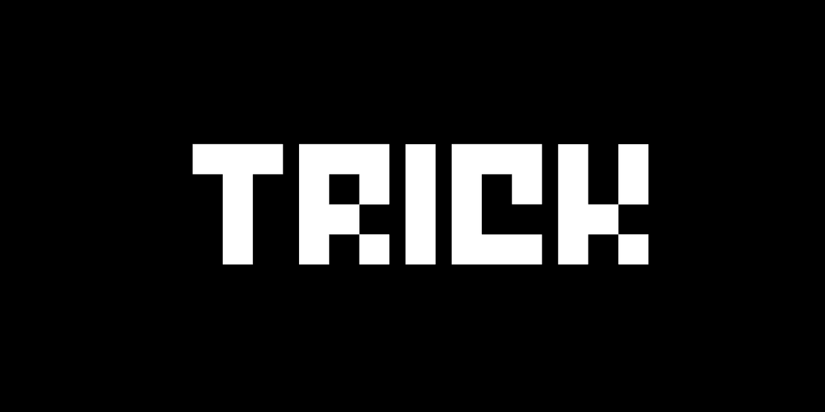 Trick Font Poster