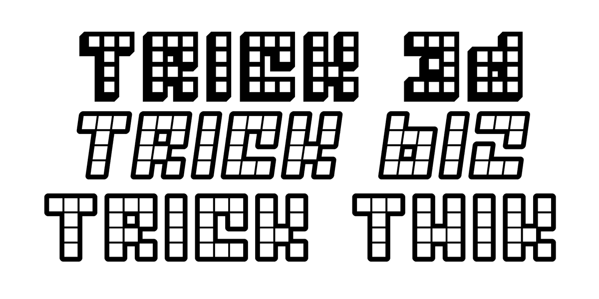 Trick Font Poster