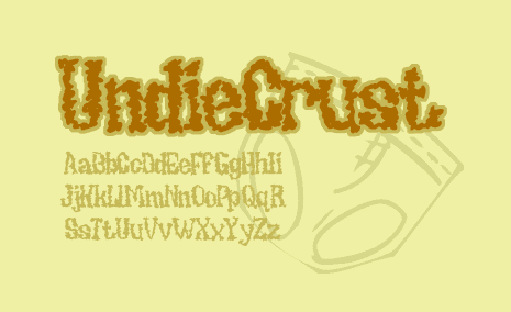 UndieCrust Font Poster