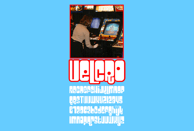 Velcro Font Poster