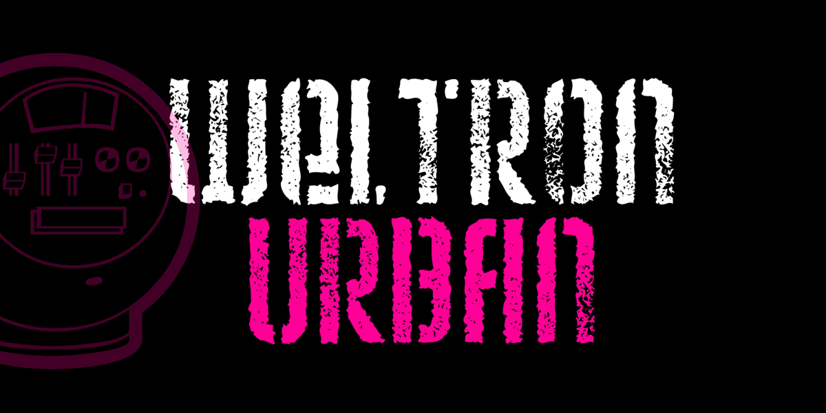 Weltron Font Poster